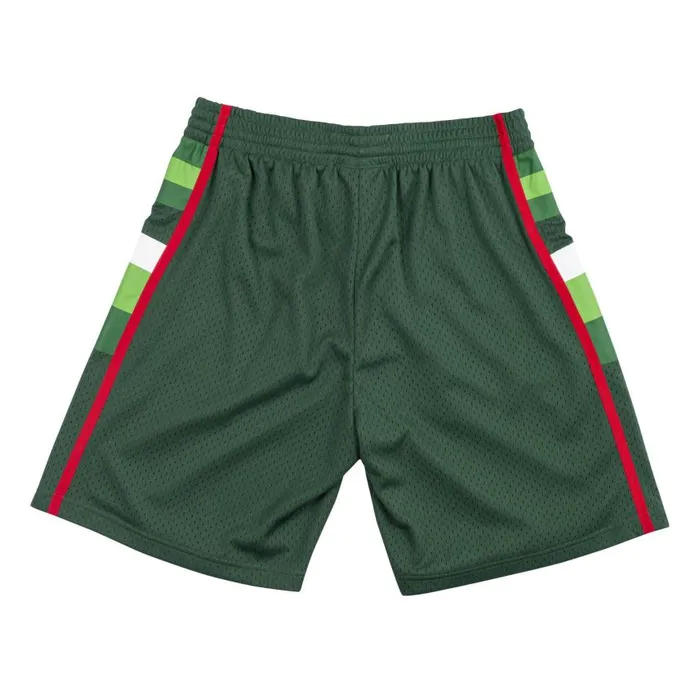 Mitchell and Ness Swingman Shorts Milwaukee Bucks Road 198384 Men Shorts Mitchell and Ness Swingman Shorts Milwaukee Bucks Road 198384 Men Shorts