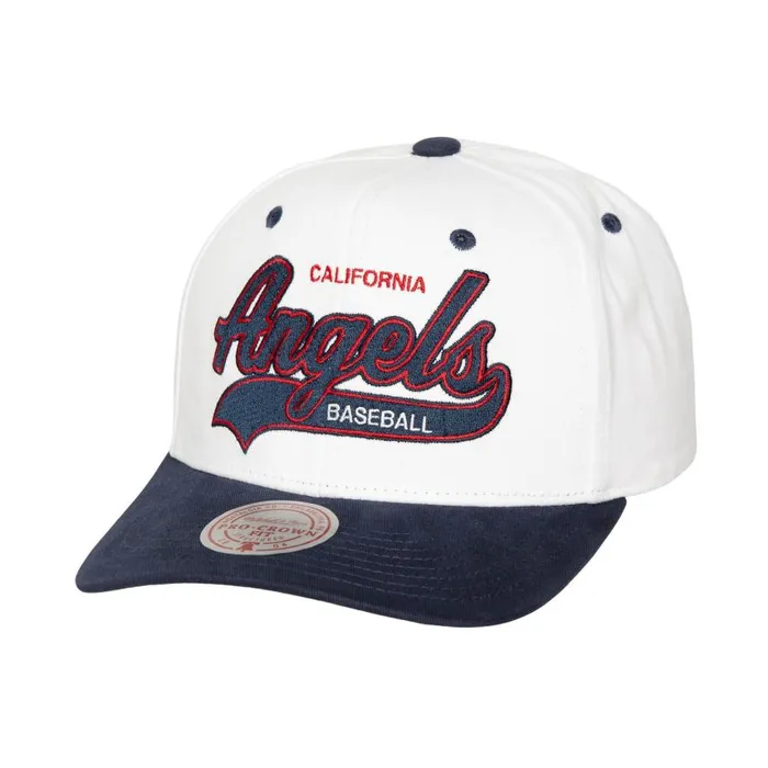 Mitchell and Ness Tail Sweep Pro Snapback Coop California Angels Men Hats and Headwear Mitchell and Ness Tail Sweep Pro Snapback Coop California Angels Men Hats and Headwear