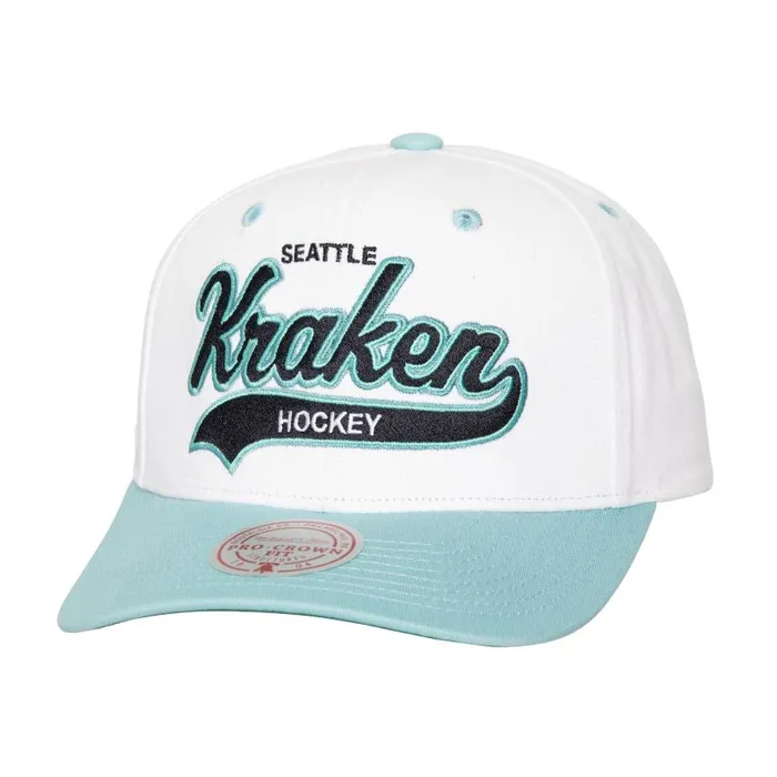 Mitchell and Ness Tail Sweep Pro Snapback Seattle Kraken Men Hats and Headwear Mitchell and Ness Tail Sweep Pro Snapback Seattle Kraken Men Hats and Headwear