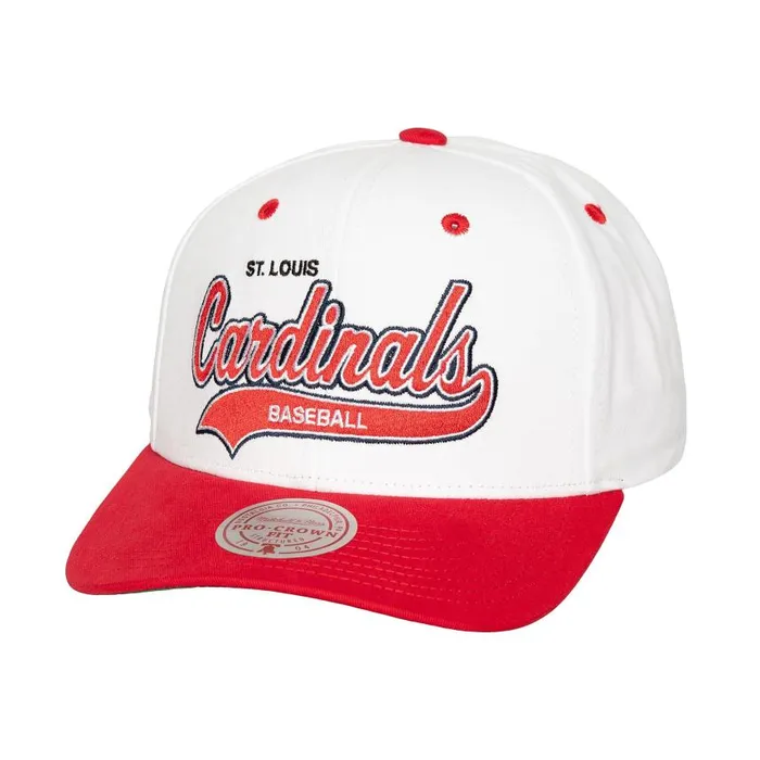 Mitchell and Ness Tail Sweep Pro Snapback St Louis Cardinals Men Hats and Headwear Mitchell and Ness Tail Sweep Pro Snapback St Louis Cardinals Men Hats and Headwear