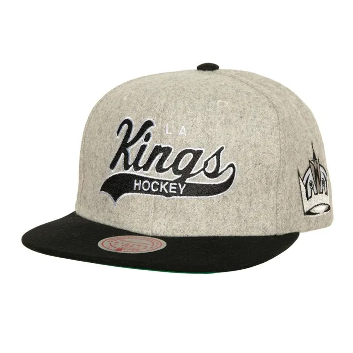 Mitchell and Ness Tailsweep 20 Melton Snapback Los Angeles Kings Men Hats and Headwear Mitchell and Ness Tailsweep 20 Melton Snapback Los Angeles Kings Men Hats and Headwear