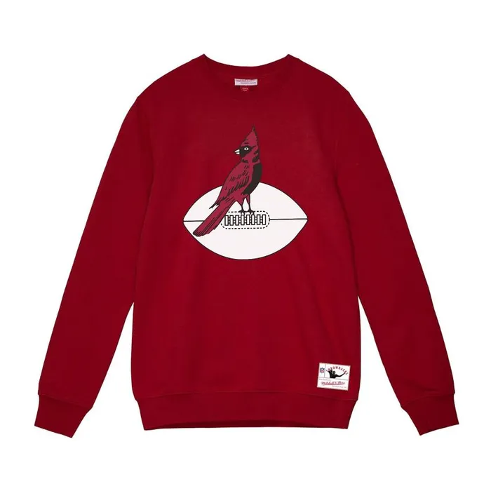 Mitchell and Ness Team Basic 1 Crew Arizona Cardinals Men Hoodies and Sweatshirts Mitchell and Ness Team Basic 1 Crew Arizona Cardinals Men Hoodies and Sweatshirts