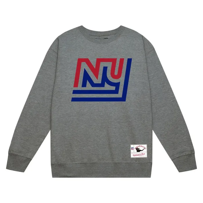 Mitchell and Ness Team Basic 3 Crew New York Giants Men Hoodies and Sweatshirts Mitchell and Ness Team Basic 3 Crew New York Giants Men Hoodies and Sweatshirts