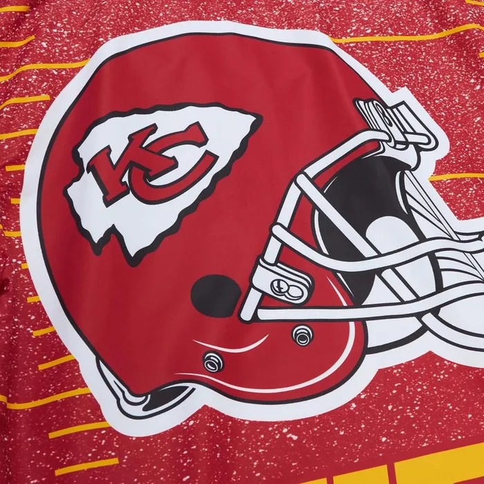 Mitchell and Ness Team Burst Warm Up Jacket Kansas City Chiefs Men Jackets and Outerwear Mitchell and Ness Team Burst Warm Up Jacket Kansas City Chiefs Men Jackets and Outerwear