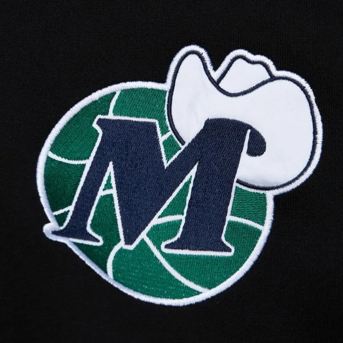 Mitchell and Ness Team First Satin Fleece Crew Dallas Mavericks Men Hoodies and Sweatshirts Mitchell and Ness Team First Satin Fleece Crew Dallas Mavericks Men Hoodies and Sweatshirts