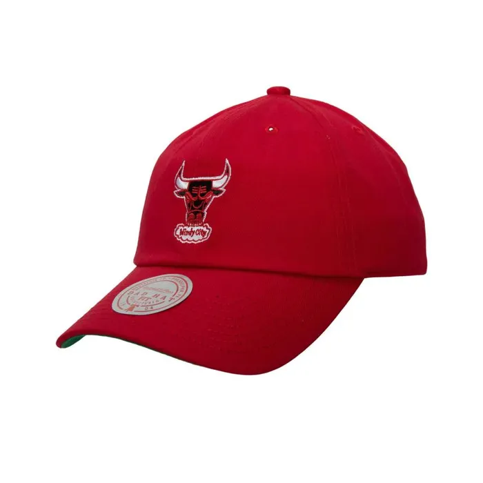 Mitchell and Ness Team Ground 20 Dad Strapback HWC Chicago Bulls Men Hats and Headwear Mitchell and Ness Team Ground 20 Dad Strapback HWC Chicago Bulls Men Hats and Headwear