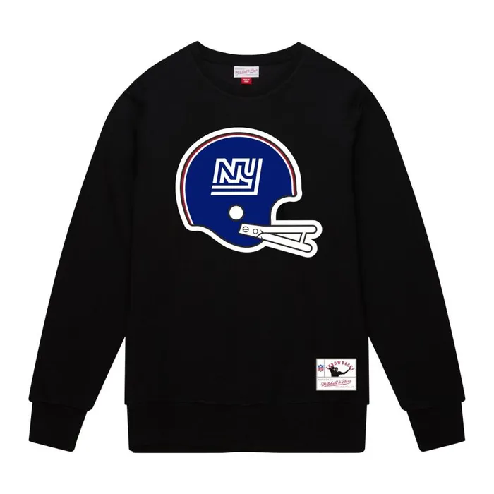 Mitchell and Ness Team Helmet 2 Crew New York Giants Men Hoodies and Sweatshirts