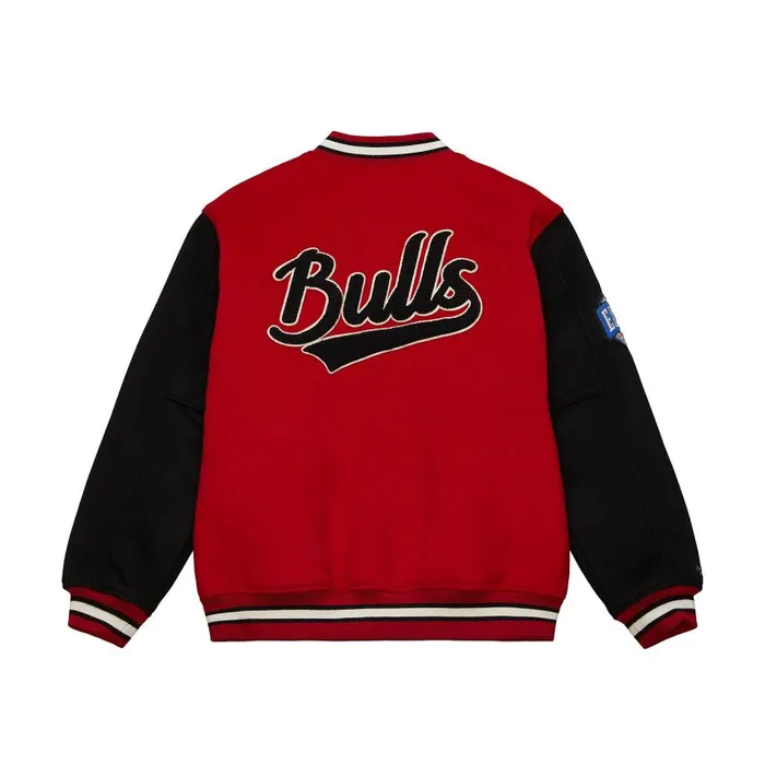 Mitchell and Ness Team Legacy Varsity Jacket Chicago Bulls Men Jackets and Outerwear Mitchell and Ness Team Legacy Varsity Jacket Chicago Bulls Men Jackets and Outerwear