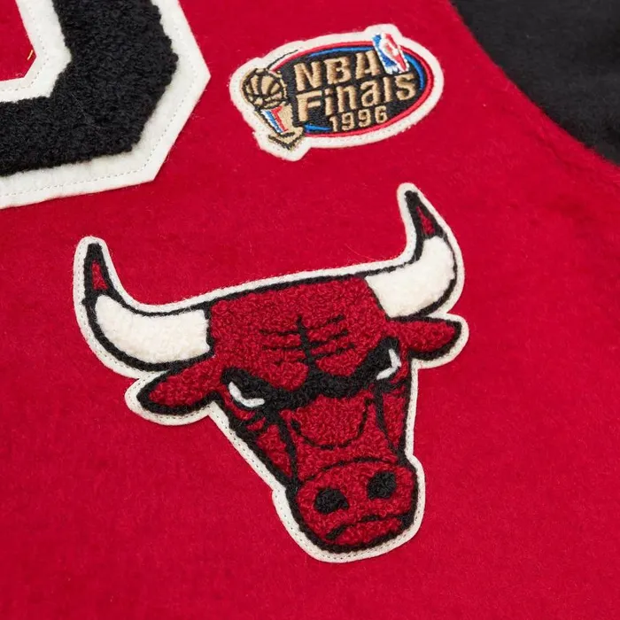 Mitchell and Ness Team Legacy Varsity Jacket Chicago Bulls Men Jackets and Outerwear Mitchell and Ness Team Legacy Varsity Jacket Chicago Bulls Men Jackets and Outerwear