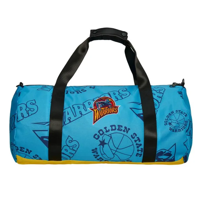 Mitchell and Ness Team Logo Duffel Bag Golden State Warriors Men Bags and Backpacks Mitchell and Ness Team Logo Duffel Bag Golden State Warriors Men Bags and Backpacks
