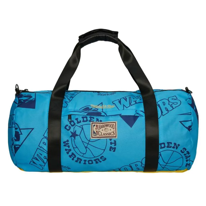 Mitchell and Ness Team Logo Duffel Bag Golden State Warriors Men Bags and Backpacks Mitchell and Ness Team Logo Duffel Bag Golden State Warriors Men Bags and Backpacks