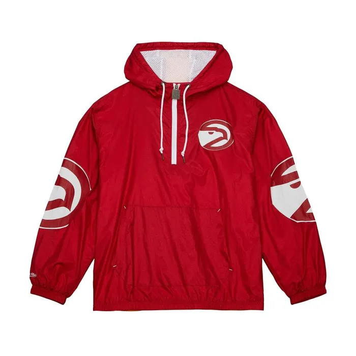 Mitchell and Ness Team OG 20 Anorak Windbreaker Atlanta Hawks Men Jackets and Outerwear Mitchell and Ness Team OG 20 Anorak Windbreaker Atlanta Hawks Men Jackets and Outerwear