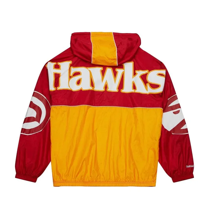 Mitchell and Ness Team OG 20 Anorak Windbreaker Atlanta Hawks Men Jackets and Outerwear Mitchell and Ness Team OG 20 Anorak Windbreaker Atlanta Hawks Men Jackets and Outerwear