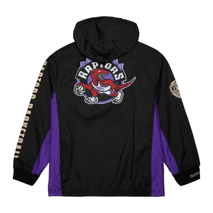 Mitchell and Ness Team OG 20 Anorak Windbreaker Vintage Logo Toronto Raptors Men Jackets and Outerwear Mitchell and Ness Team OG 20 Anorak Windbreaker Vintage Logo Toronto Raptors Men Jackets and Outerwear