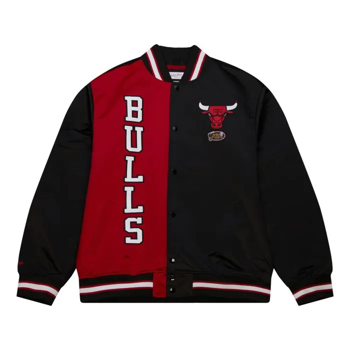 Mitchell and Ness Team OG 20 Lightweight Satin Jacket Chicago Bulls Men Jackets and Outerwear Mitchell and Ness Team OG 20 Lightweight Satin Jacket Chicago Bulls Men Jackets and Outerwear