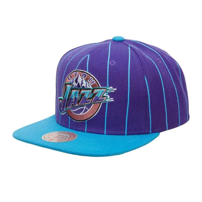 Mitchell and Ness Team Pin Snapback HWC Utah Jazz Men Hats and Headwear