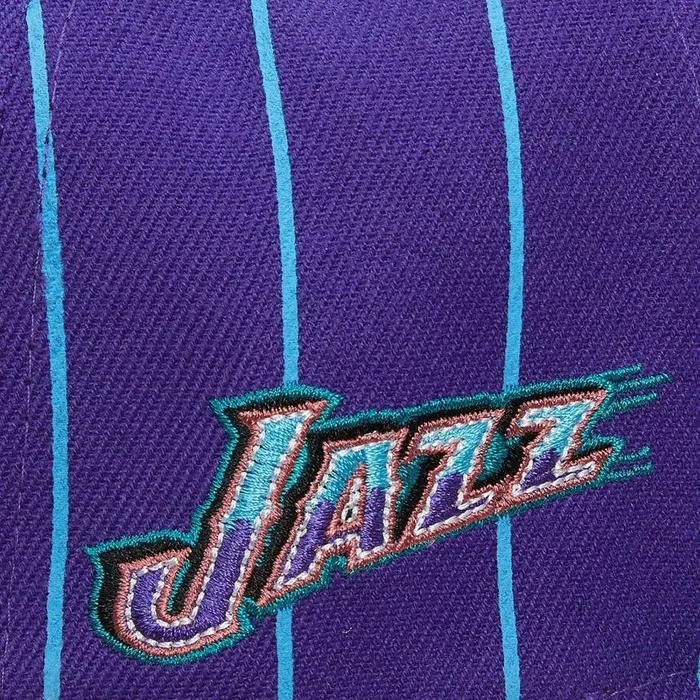 Mitchell and Ness Team Pin Snapback HWC Utah Jazz Men Hats and Headwear Mitchell and Ness Team Pin Snapback HWC Utah Jazz Men Hats and Headwear