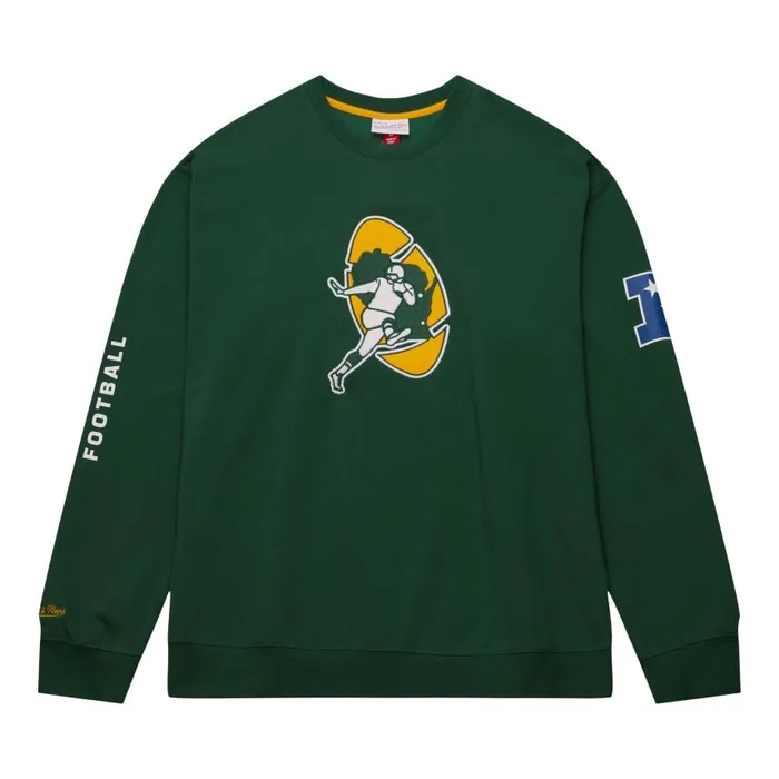 Mitchell and Ness There And Back Fleece Crew Green Bay Packers Men Hoodies and Sweatshirts Mitchell and Ness There And Back Fleece Crew Green Bay Packers Men Hoodies and Sweatshirts