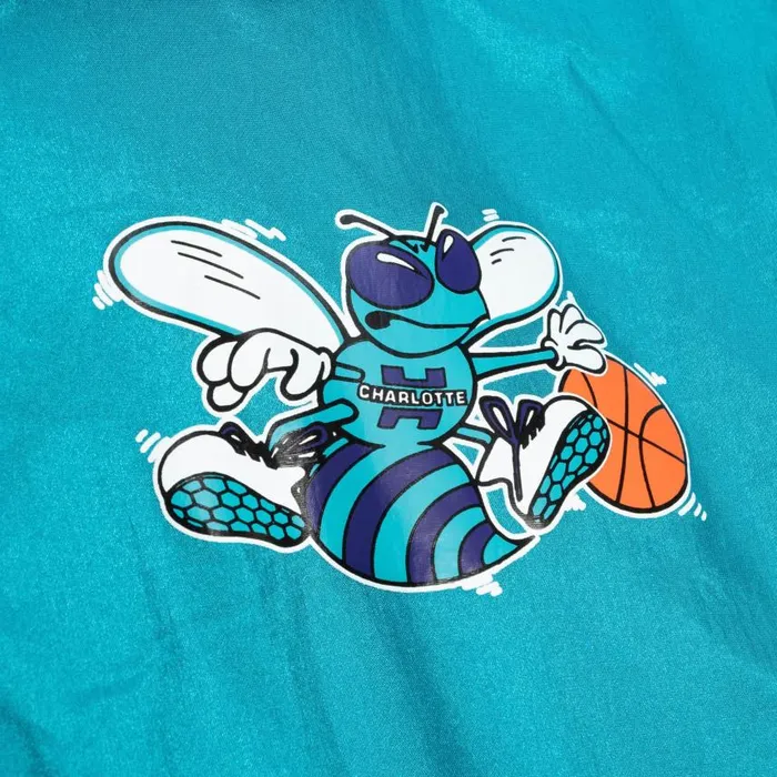 Mitchell and Ness Undeniable Full Zip Windbreaker Charlotte Hornets Men Jackets and Outerwear