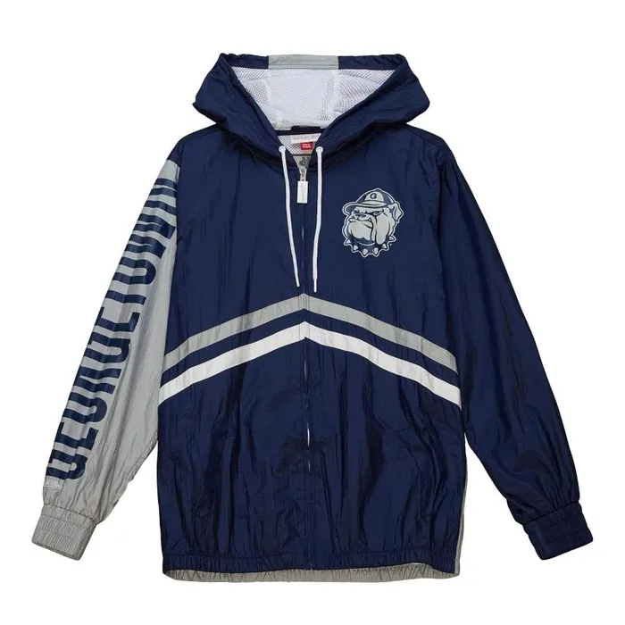 Mitchell and Ness Undeniable Full Zip Windbreaker Georgetown University Men Jackets and Outerwear Mitchell and Ness Undeniable Full Zip Windbreaker Georgetown University Men Jackets and Outerwear