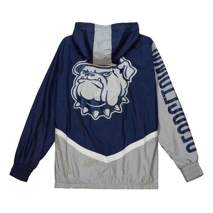 Mitchell and Ness Undeniable Full Zip Windbreaker Georgetown University Men Jackets and Outerwear Mitchell and Ness Undeniable Full Zip Windbreaker Georgetown University Men Jackets and Outerwear