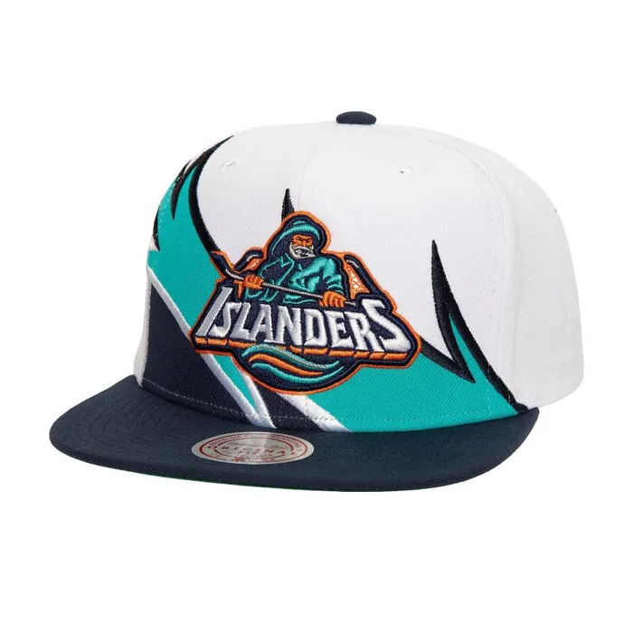 Mitchell and Ness Waverunner Snapback Vntg New York Islanders Men Hats and Headwear Mitchell and Ness Waverunner Snapback Vntg New York Islanders Men Hats and Headwear