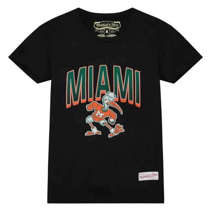 Mitchell and Ness Women039s Halftime Tee University Of Miami Women TShirts and Tops Mitchell and Ness Women039s Halftime Tee University Of Miami Women TShirts and Tops