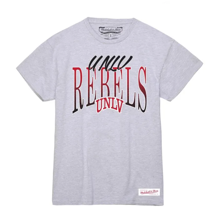 Mitchell and Ness Women039s Script Arc Tee UNLV Women TShirts and Tops