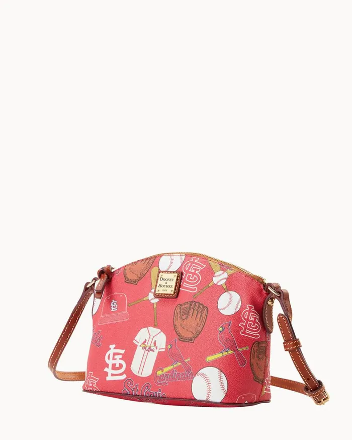 MLB Cardinals Suki Crossbody Cardinals Women Dooney and Bourke Crossbodies MLB Cardinals Suki Crossbody Cardinals Women Dooney and Bourke Crossbodies