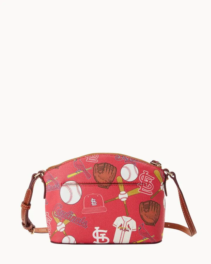 MLB Cardinals Suki Crossbody Cardinals Women Dooney and Bourke Crossbodies MLB Cardinals Suki Crossbody Cardinals Women Dooney and Bourke Crossbodies