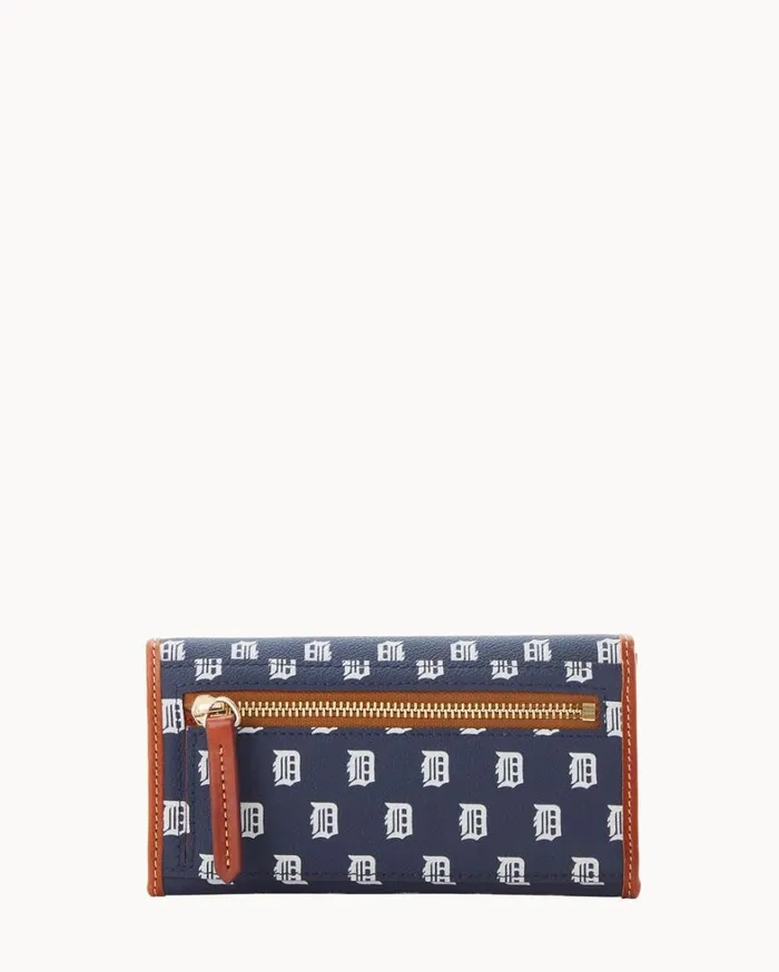 MLB Tigers Continental Clutch Tigers Women Dooney and Bourke Wallets MLB Tigers Continental Clutch Tigers Women Dooney and Bourke Wallets