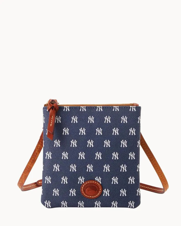 MLB Yankees Small North South Top Zip Crossbody Yankees Women Dooney and Bourke Crossbodies MLB Yankees Small North South Top Zip Crossbody Yankees Women Dooney and Bourke Crossbodies