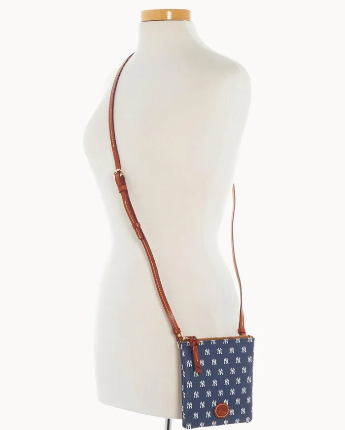 MLB Yankees Small North South Top Zip Crossbody Yankees Women Dooney and Bourke Crossbodies MLB Yankees Small North South Top Zip Crossbody Yankees Women Dooney and Bourke Crossbodies