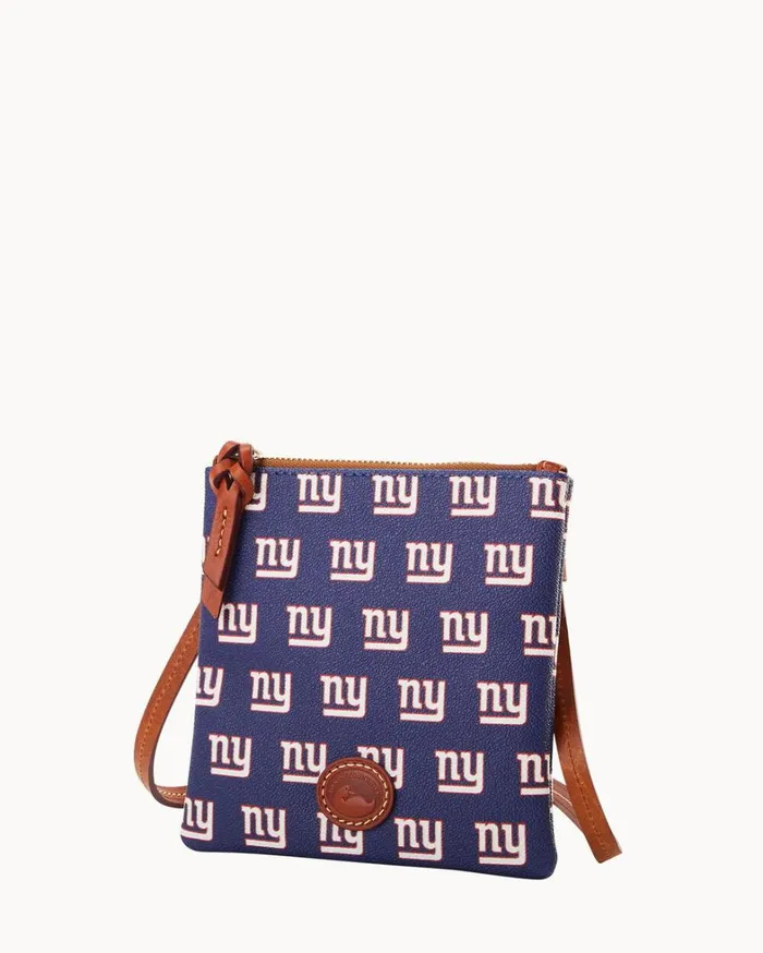 NFL NY Giants Small North South Top Zip Crossbody Giants Women Dooney and Bourke Crossbodies NFL NY Giants Small North South Top Zip Crossbody Giants Women Dooney and Bourke Crossbodies