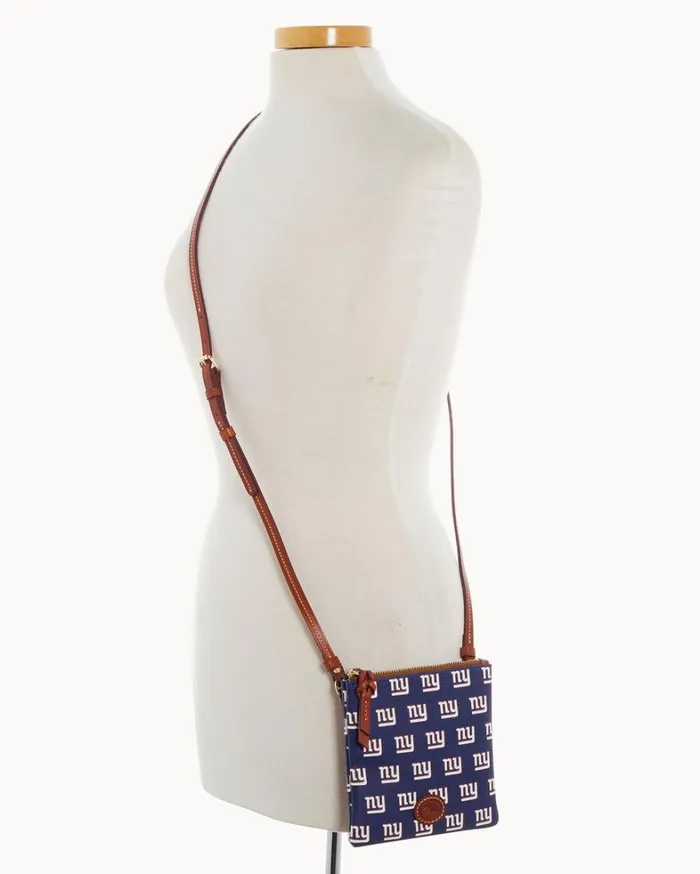 NFL NY Giants Small North South Top Zip Crossbody Giants Women Dooney and Bourke Crossbodies NFL NY Giants Small North South Top Zip Crossbody Giants Women Dooney and Bourke Crossbodies