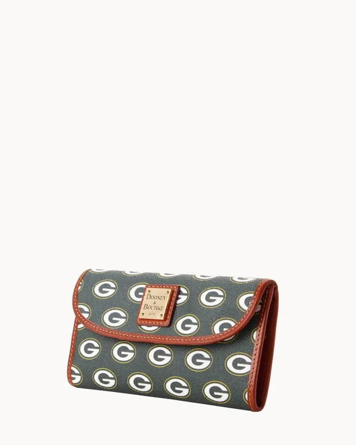 NFL Packers Continental Clutch Packers Women Dooney and Bourke Wallets NFL Packers Continental Clutch Packers Women Dooney and Bourke Wallets