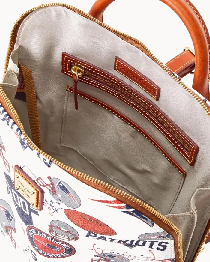 NFL Patriots Zip Pod Backpack Patriots Women Dooney and Bourke Backpacks NFL Patriots Zip Pod Backpack Patriots Women Dooney and Bourke Backpacks