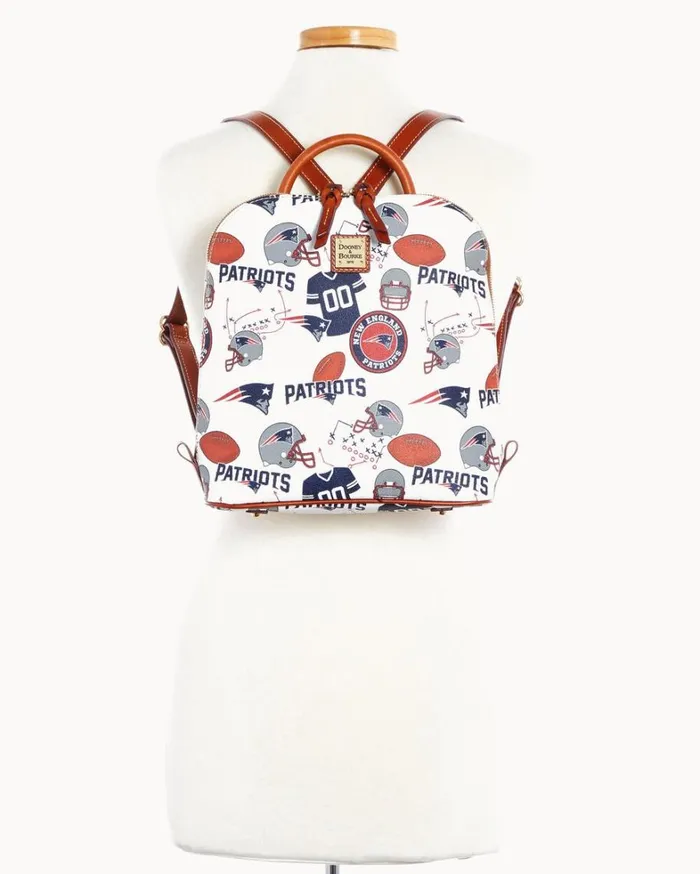 NFL Patriots Zip Pod Backpack Patriots Women Dooney and Bourke Backpacks NFL Patriots Zip Pod Backpack Patriots Women Dooney and Bourke Backpacks