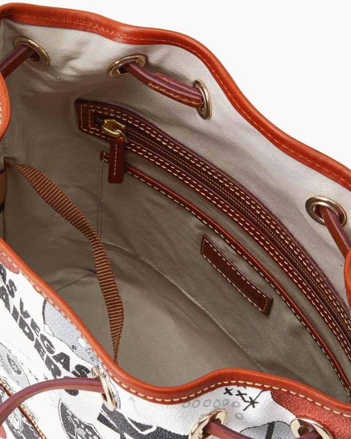 NFL Raiders Drawstring Raiders Women Dooney and Bourke Shoulder Bags NFL Raiders Drawstring Raiders Women Dooney and Bourke Shoulder Bags