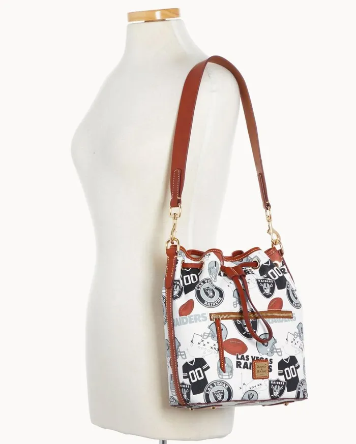 NFL Raiders Drawstring Raiders Women Dooney and Bourke Shoulder Bags NFL Raiders Drawstring Raiders Women Dooney and Bourke Shoulder Bags