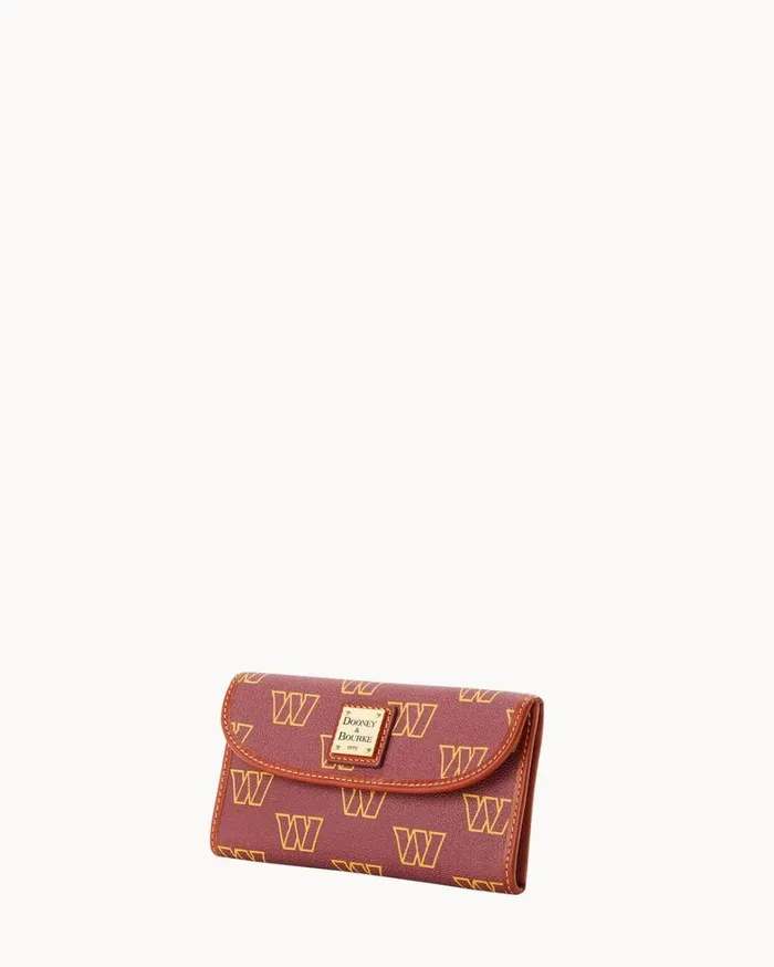 NFL Washington Continental Clutch Washington Women Dooney and Bourke Wallets NFL Washington Continental Clutch Washington Women Dooney and Bourke Wallets