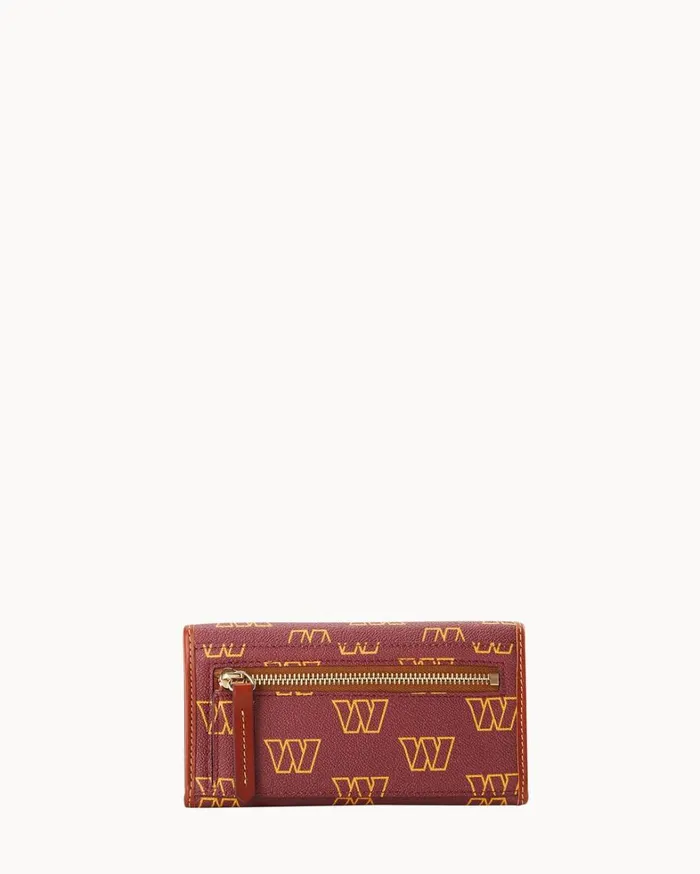 NFL Washington Continental Clutch Washington Women Dooney and Bourke Wallets NFL Washington Continental Clutch Washington Women Dooney and Bourke Wallets