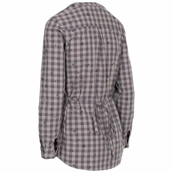 Noreen Long Sleeve Shirt Storm Grey Flower Women Trespass Shirts and Blouses Noreen Long Sleeve Shirt Storm Grey Flower Women Trespass Shirts and Blouses