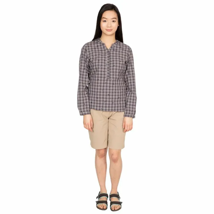 Noreen Long Sleeve Shirt Storm Grey Flower Women Trespass Shirts and Blouses Noreen Long Sleeve Shirt Storm Grey Flower Women Trespass Shirts and Blouses