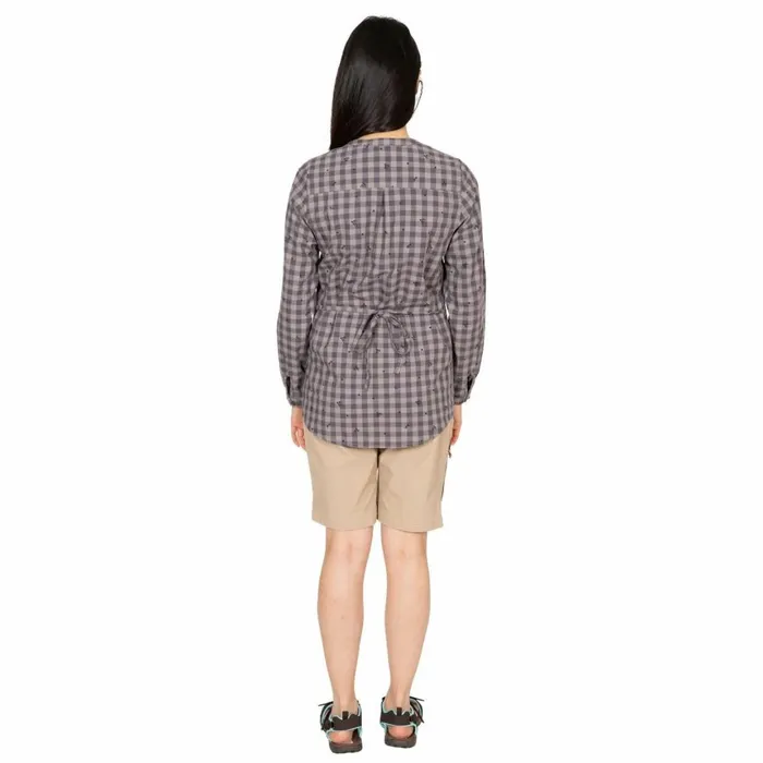 Noreen Long Sleeve Shirt Storm Grey Flower Women Trespass Shirts and Blouses Noreen Long Sleeve Shirt Storm Grey Flower Women Trespass Shirts and Blouses