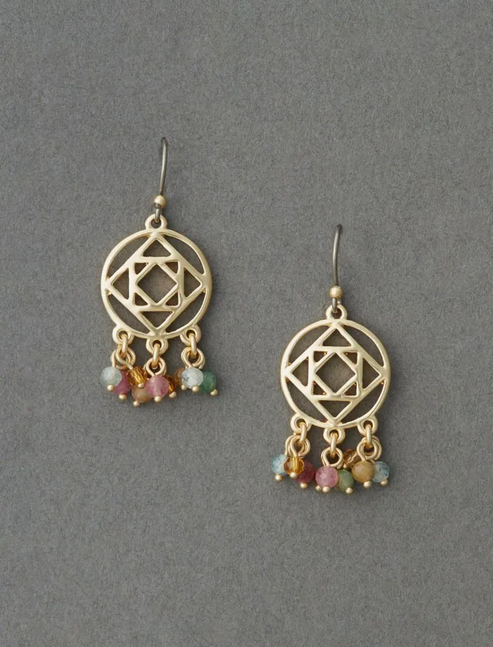 Openwork Drop Earring Gold Women Lucky Brand Jewelry