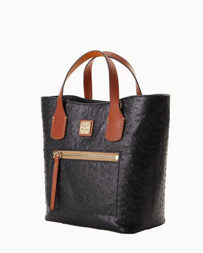 Ostrich Brinley Black Women Dooney and Bourke Shoulder Bags Ostrich Brinley Black Women Dooney and Bourke Shoulder Bags