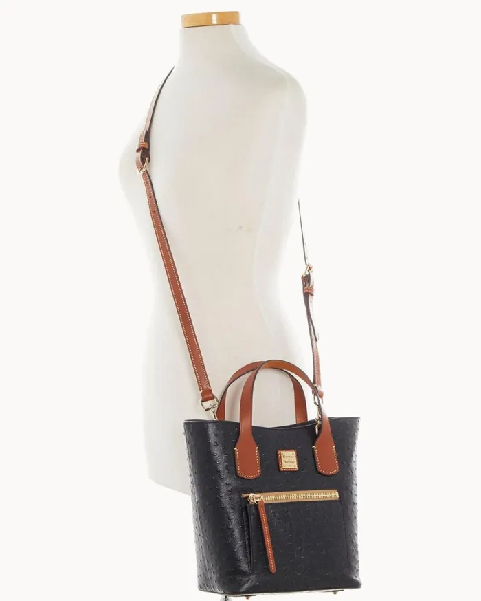 Ostrich Brinley Black Women Dooney and Bourke Shoulder Bags Ostrich Brinley Black Women Dooney and Bourke Shoulder Bags