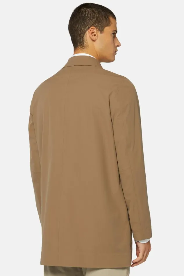 Outerwear Men Boggi Milano B Tech Recycled Technical Fabric Raincoat Brown Outerwear Men Boggi Milano B Tech Recycled Technical Fabric Raincoat Brown