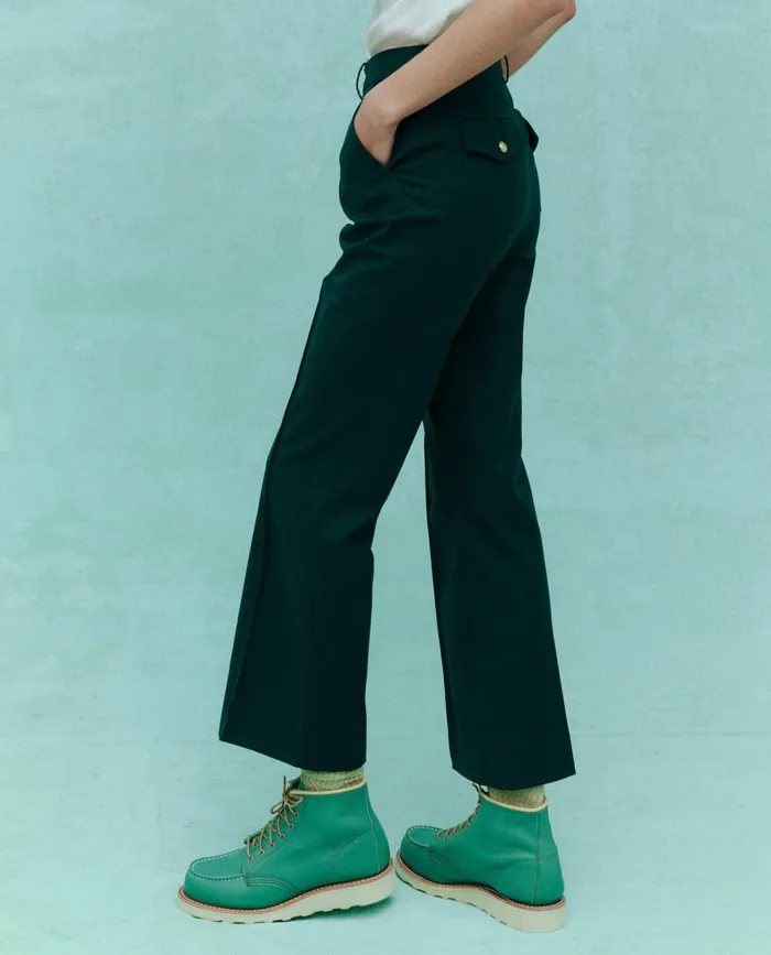 Pants Women The Great The Prim Trouser Winter Pine Pants Women The Great The Prim Trouser Winter Pine